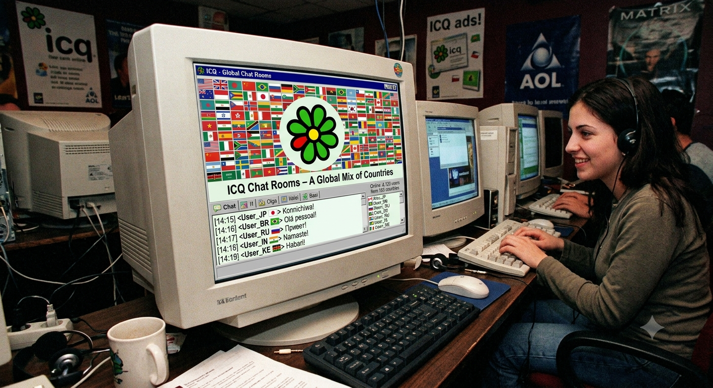 icq chat rooms – a global mix of countries